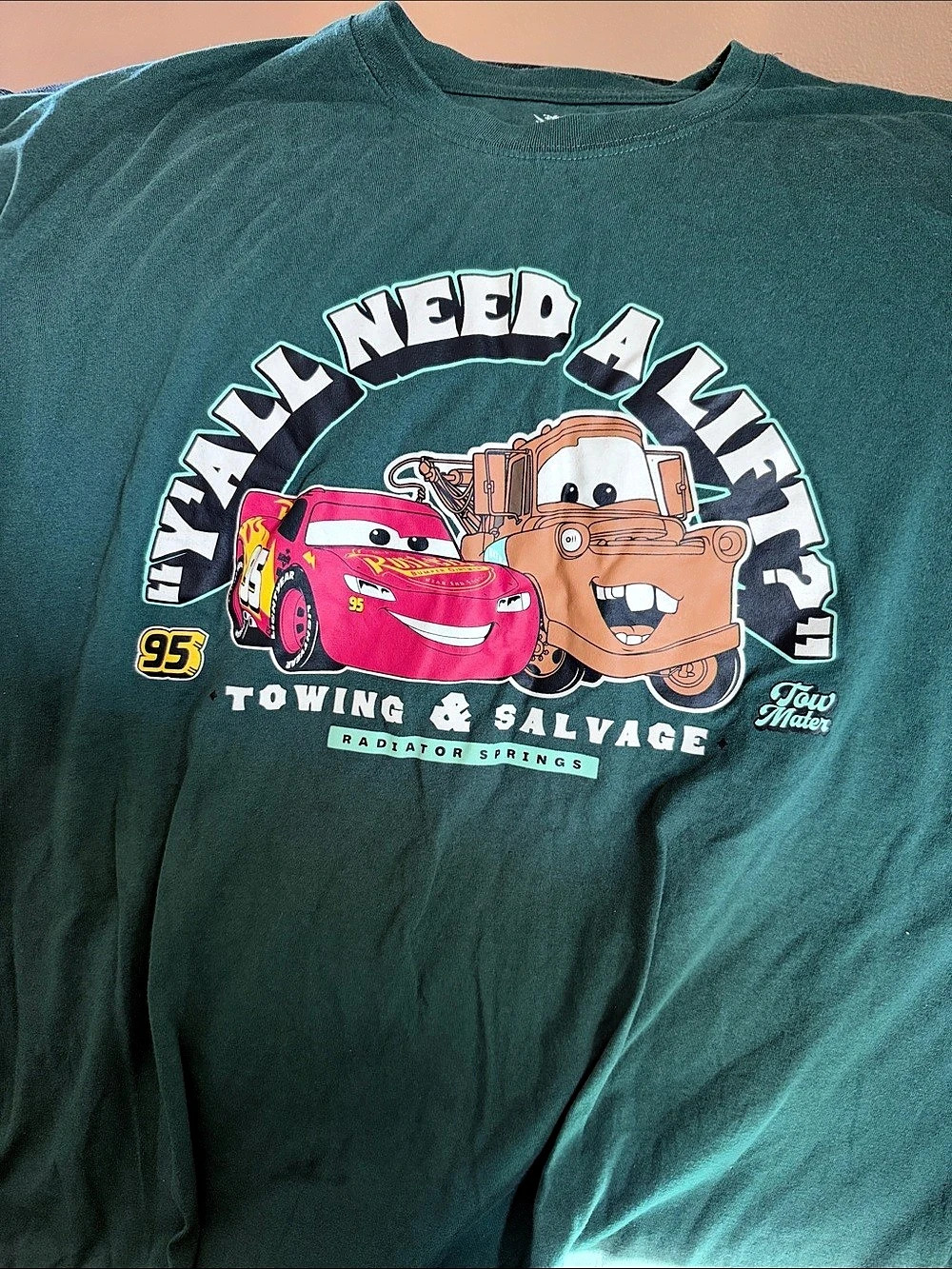 Disney Pixar Disney and Pixar's Cars Tow Mater Towing Y'All Need a Lift? T-Shirt